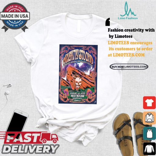 Official Aug 10 2024 Red Rocks Amphitheatre Morrison CO Slightly Stoopid Poster Unisex T Shirt
