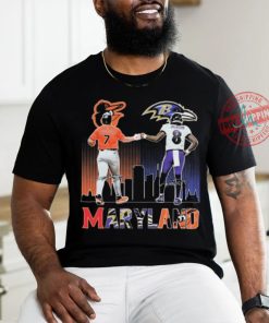 Official Baltimore Orioles Jackson Holliday Baltimore Ravens Lamar Jackson Stars Signatures shirt