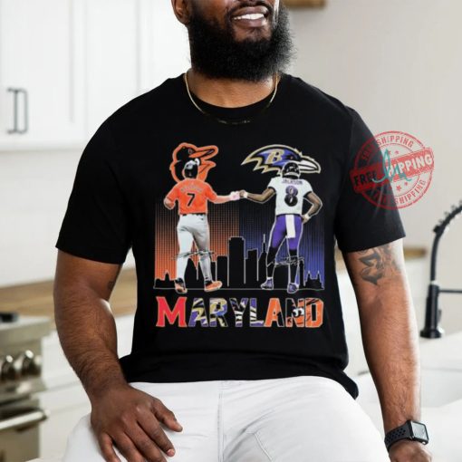 Official Baltimore Orioles Jackson Holliday Baltimore Ravens Lamar Jackson Stars Signatures shirt