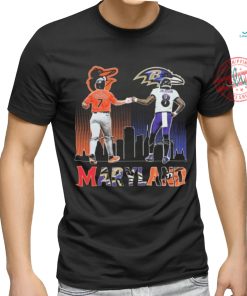 Official Baltimore Orioles Jackson Holliday Baltimore Ravens Lamar Jackson Stars Signatures shirt