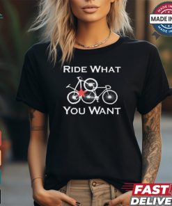 Official Bicyclingcirclejerk Ride What You Want t shirt