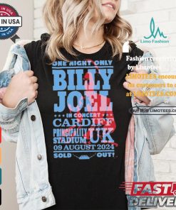 Official Billy Joel Principality Stadium, Cardiff, Uk Aug 09, 2024 Shirt