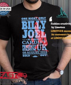 Official Billy Joel Principality Stadium, Cardiff, Uk Aug 09, 2024 Shirt