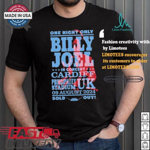 Official Billy Joel Principality Stadium, Cardiff, Uk Aug 09, 2024 Shirt