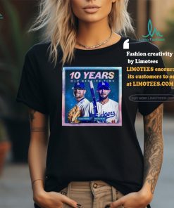 Official Blake and Miguel Los Angeles Dodgers 10 Years MLB Service Time Shirt