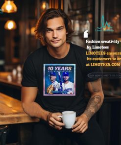 Official Blake and Miguel Los Angeles Dodgers 10 Years MLB Service Time Shirt