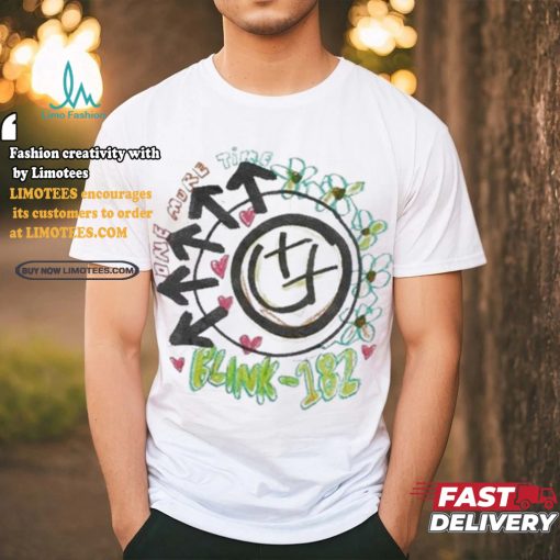 Official Blink 182 One More Time Smiley Stretch T Shirt