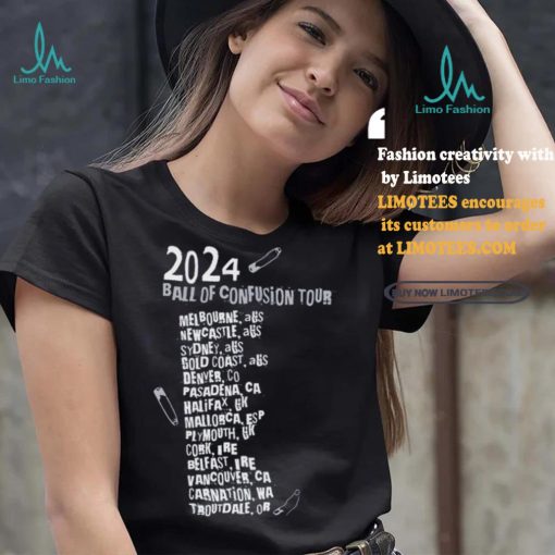 Official Blondie Ball Of Confusion 2024 Tour Concert T Shirt