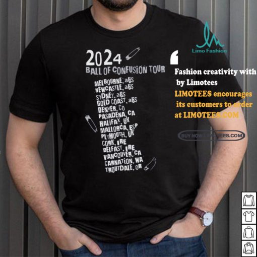 Official Blondie Ball Of Confusion 2024 Tour Concert T Shirt