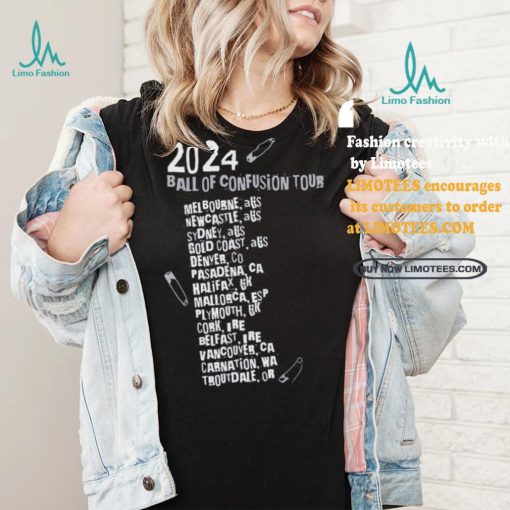 Official Blondie Ball Of Confusion 2024 Tour Concert T Shirt