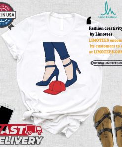 Official Blue Heels Stepping On Red Cat Kamala Harris t shirt