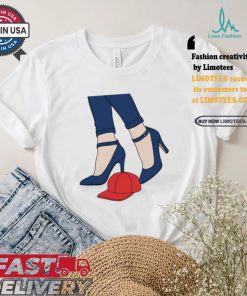 Official Blue Heels Stepping On Red Cat Kamala Harris t shirt