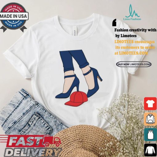 Official Blue Heels Stepping On Red Cat Kamala Harris t shirt