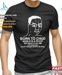 Official Born To Chud World Is A Psyop Shirt