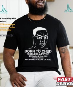 Official Born To Chud World Is A Psyop Shirt