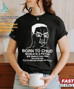 Official Born To Chud World Is A Psyop Shirt