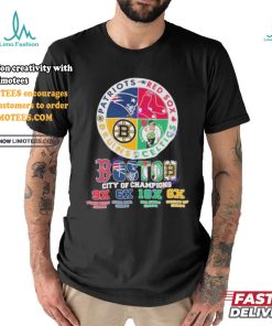 Official Boston Red Sox – Boston Celtics – New England Patriots – Boston Bruins Boston City Of Champions Unisex T Shirt