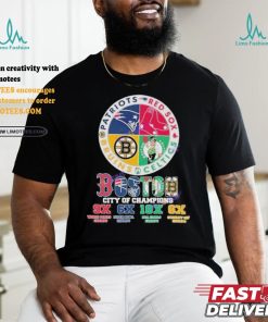 Official Boston Red Sox – Boston Celtics – New England Patriots – Boston Bruins Boston City Of Champions Unisex T Shirt