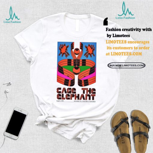 Official Cage The Elephant Aug 2 2024 Ameris Bank Amphitheatre Alpharetta GA Poster Shirt