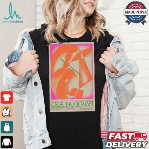 Official Cage The Elephant Riverbend Music Center In Cincinnati OH August 30 2024 Poster shirt