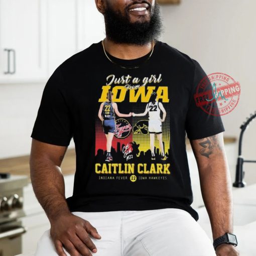 Official Caitlin Clark Indian Fever Iowa Hawkeyes Just A Girl From Iowa Signatures shirt