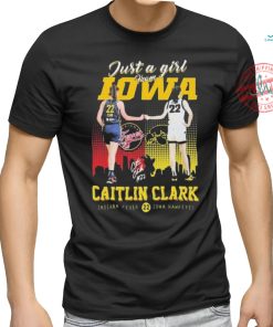 Official Caitlin Clark Indian Fever Iowa Hawkeyes Just A Girl From Iowa Signatures shirt