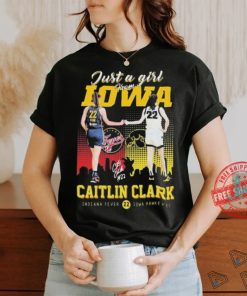 Official Caitlin Clark Indian Fever Iowa Hawkeyes Just A Girl From Iowa Signatures shirt