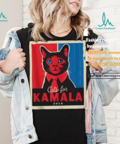 Official Cats For Kamala Harris Feline Lover Supporter Shirt