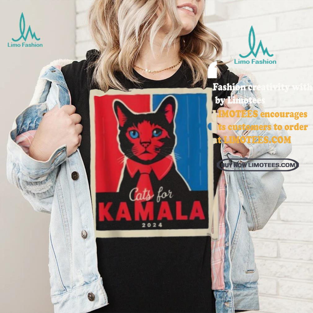 Official Cats For Kamala Harris Feline Lover Supporter Shirt