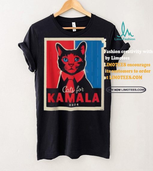 Official Cats For Kamala Harris Feline Lover Supporter Shirt