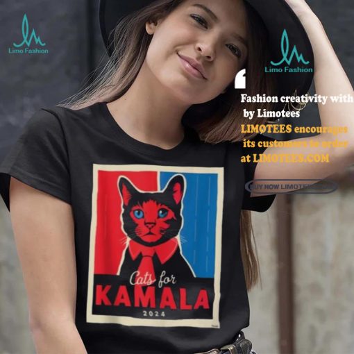 Official Cats For Kamala Harris Feline Lover Supporter Shirt