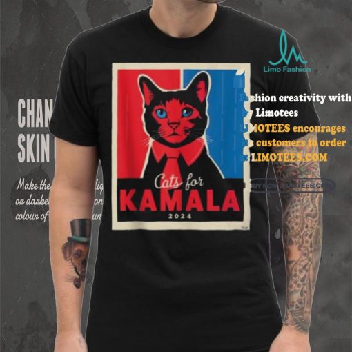 Official Cats For Kamala Harris Feline Lover Supporter Shirt