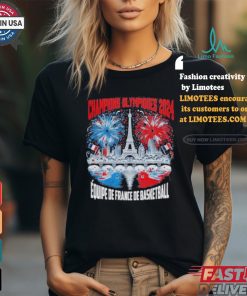 Official Champions Olympiques 2024 France Basketball Shirt