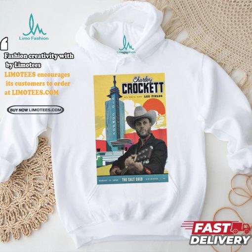 Official Charley Crockett Aug 17 2024 The Salt Shed In Chicago IL Poster shirt