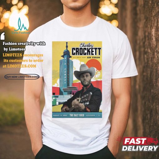 Official Charley Crockett Aug 17 2024 The Salt Shed In Chicago IL Poster shirt