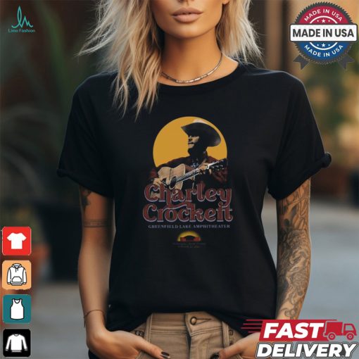 Official Charley Crockett August 22 2024 Greenfield Lake Amphitheater In Wilmington NC Poster Shirt