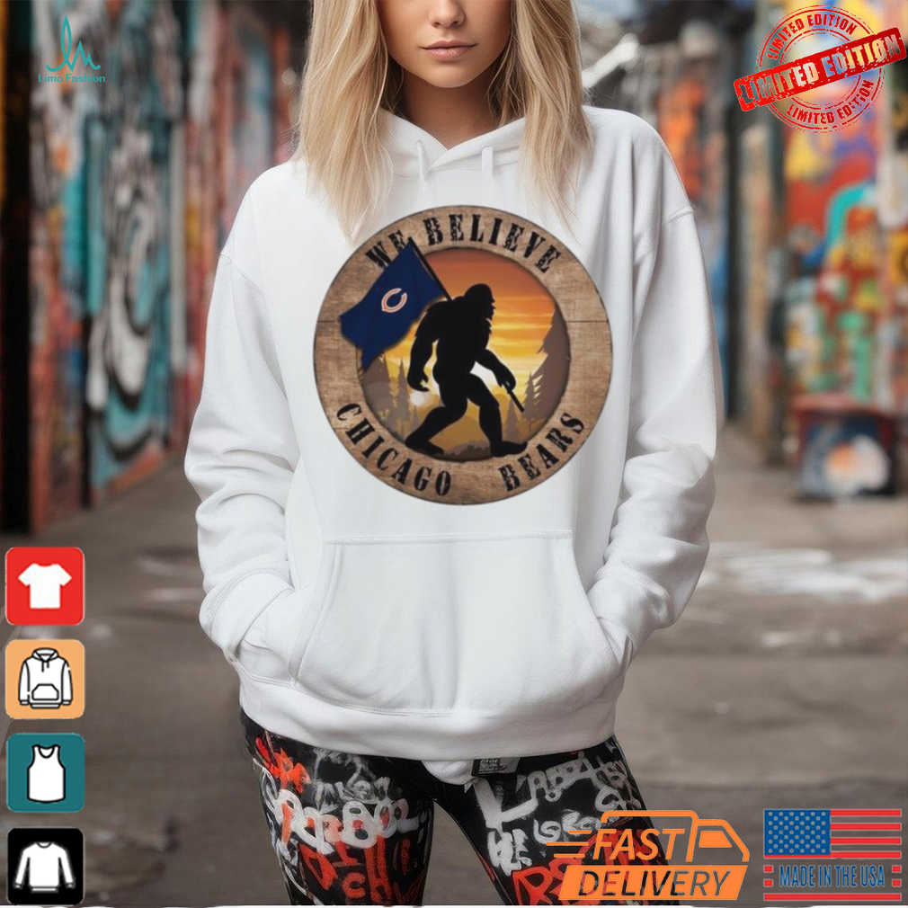 Official Chicago Bears 12 We Believe Bigfoot 2024 Shirt Official Chicago Bears 12 We Believe Bigfoot 2024 Shirt