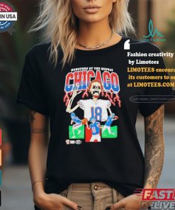 Official Chicago Football monsters of the midway skeleton T shirt