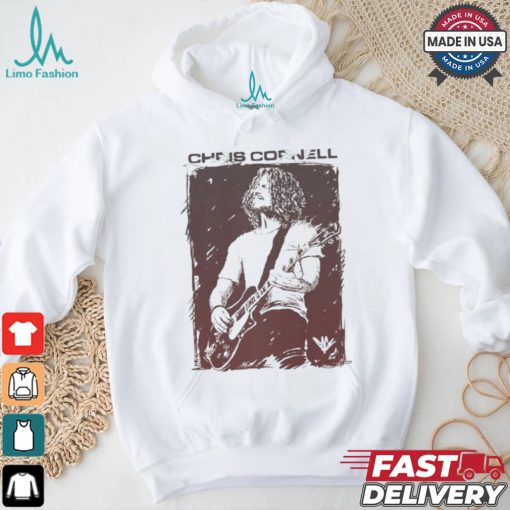 Official Chris Cornell Sketched Guitar shirt