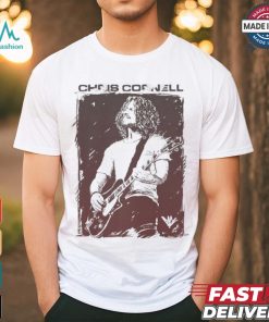 Official Chris Cornell Sketched Guitar shirt