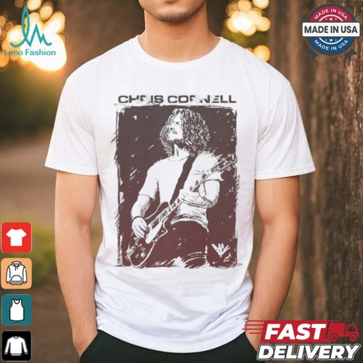 Official Chris Cornell Sketched Guitar shirt