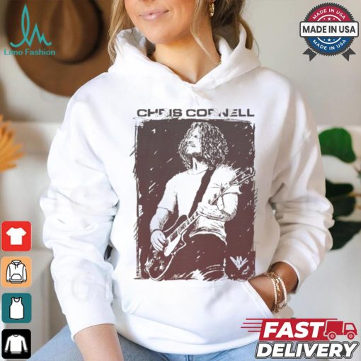 Official Chris Cornell Sketched Guitar shirt