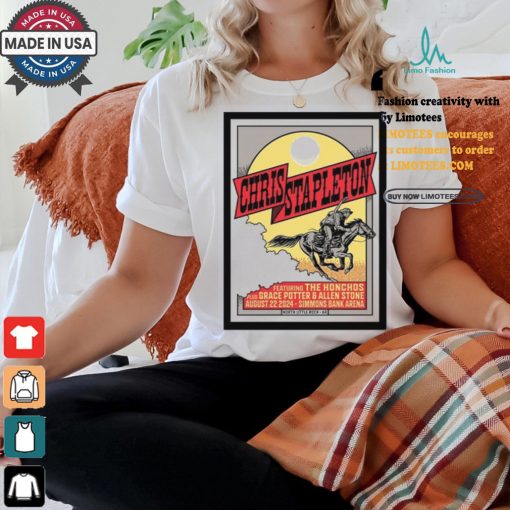 Official Chris stapleton simmons bank arena in north little rock ar aug 22 2024 poster shirt