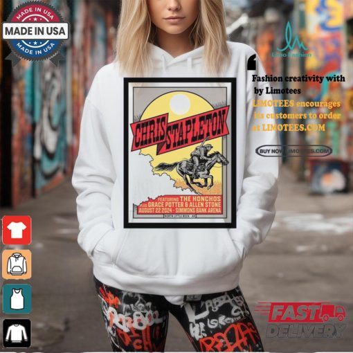 Official Chris stapleton simmons bank arena in north little rock ar aug 22 2024 poster shirt