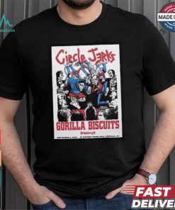 Official Circle Jerks District Music Hall, Norwalk, Ct September 2 2024 Band Tour Poster Shirt