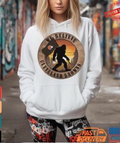 Official Cleveland Browns 12 We Believe Bigfoot 2024 Shirt