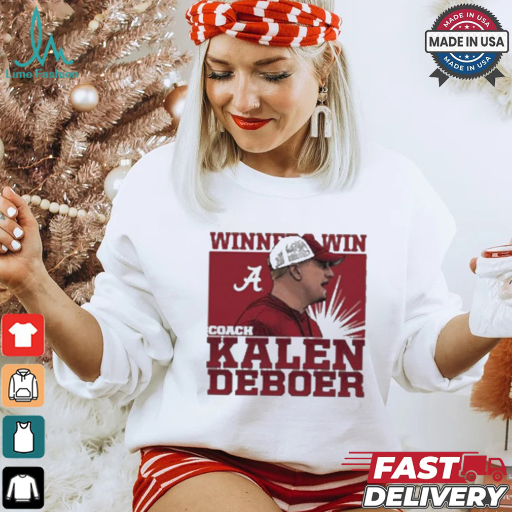 Official Coach kalen deboer winners win Alabama Football cartoon T shirt Official Coach kalen deboer winners win Alabama Football cartoon T shirt