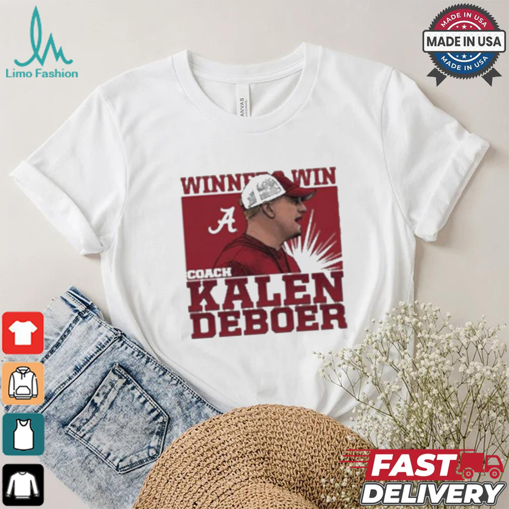 Official Coach kalen deboer winners win Alabama Football cartoon T shirt Official Coach kalen deboer winners win Alabama Football cartoon T shirt
