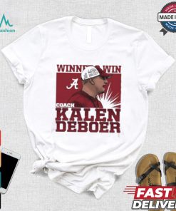 Official Coach kalen deboer winners win Alabama Football cartoon T shirt