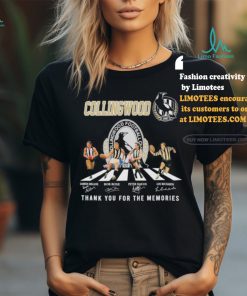 Official Collingwood Magpies Abbey Road Thank You For The Memories Signatures Shirt